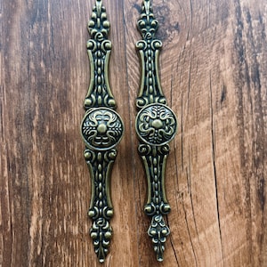 Vintage Bronze Verglaste Schubladenknauf: Zink Legierung Schrank Knauf, BHK343