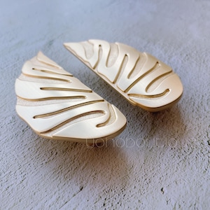 Leaf Knob Solid Brass Knob Branch Cabinet Pull Drawer Knob Dresser Pull Knob Handle Kitchen Knob Pull Cabinet Pull Hardware BHK480