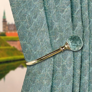 Crystal Curtain Hold backs Metal Wall Mounted Curtain Tie Backs Works Curtain Tie Back Wall Tie-back Hook QHK059