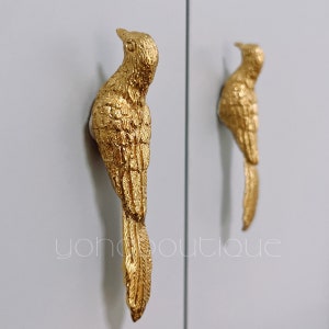 Bird Solid Brass Knob Cabinet Pull Drawer Knob Dresser Pull Knob Handle Kitchen Knob Pull Cabinet Pull Hardware BHK743