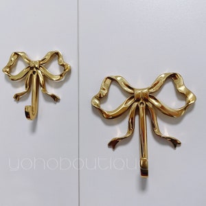 Bow Solid Brass Hook Brass Wall Hook Coat Hook Key Hook Towel Hook Wall Hanger QHK027