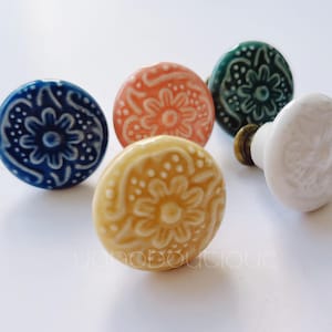 Ceramic Knob Vintage Porcelain Cabinet Pull Drawer Knob Dresser Pull Knob Handle Kitchen Knob Pull Cabinet Pull Hardware FGHK092