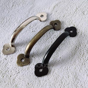 Antieke koperen kast pull sieraden doos handvat kast trekknop mini dressoir knop dressoir trekknop kabinet pull hardware FGHK012