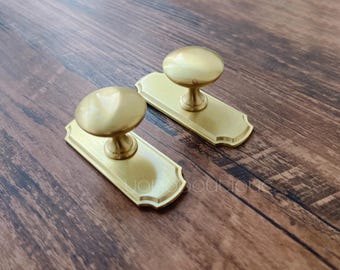 Tirador de latón macizo para armario, cajón, tocador, cocina, herrajes para armarios, BHK690