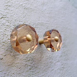 Crystal Glass Knob Crystal Knob Cabinet Pull Drawer Knob Dresser Pull Knob Handle Kitchen Knob Pull Cabinet Pull Hardware BHK965