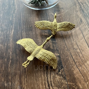 Bird Knob Solid Brass Knob Maple Cabinet Pull Drawer Knob Dresser Pull Knob Handle Kitchen Knob Pull Cabinet Pull Hardware BHK118