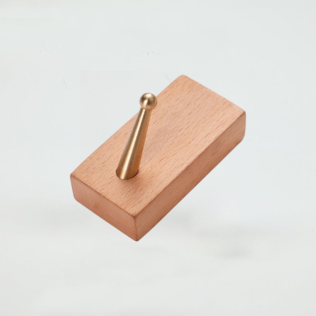 Wood Hook Solid Brass Hook Wall Hooks Wood Coat Hook Key Hooks Towel