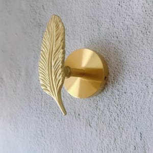 Massief messing muurhaak: jas, sleutel, handdoekhanger - QHK120