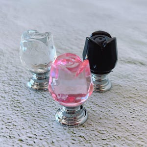 Flower Glass Knob Crystal Knob Cabinet Pull Drawer Knob Dresser Pull Knob Handle Kitchen Knob Pull Cabinet Pull Hardware BHK613
