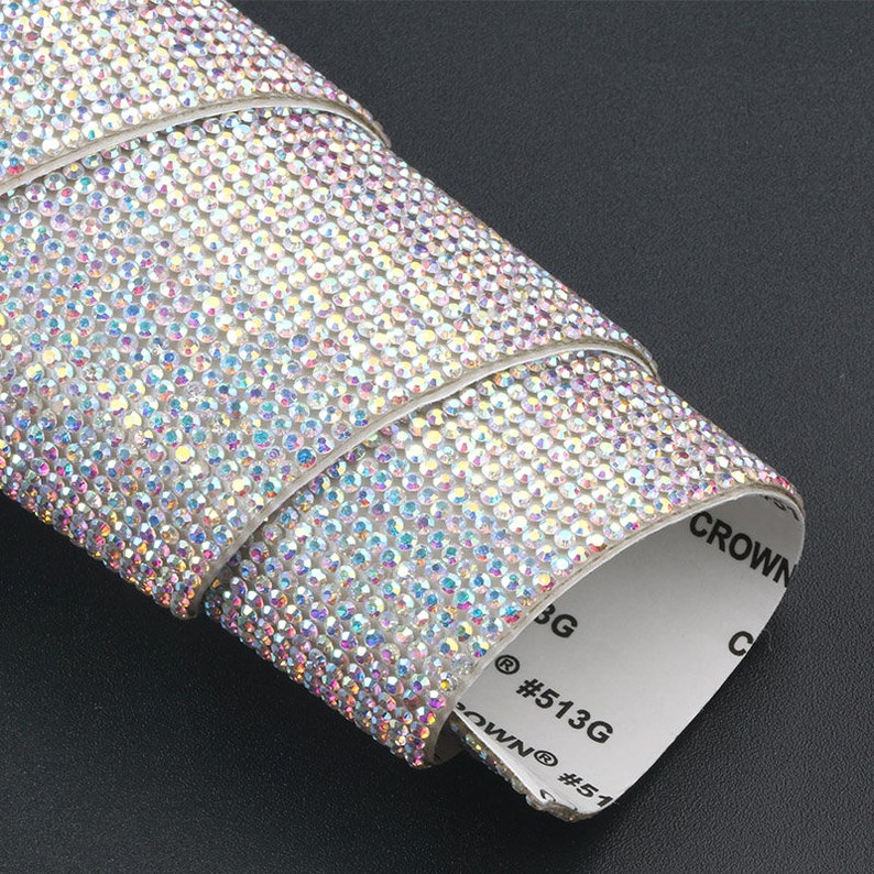 1 Piece of 2440cm Self Adhesive Rhinestones Sheet 2mm Etsy