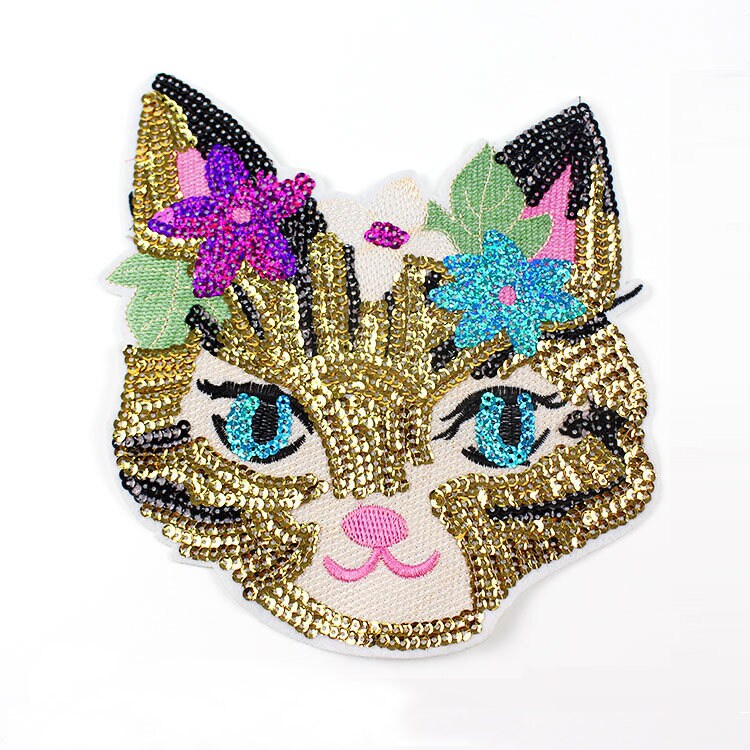 Adornos y ornamentos Healifty 7 piezas parches labios parches de hierro o cosidos para ropa lentejuelas brillantes lentejuelas bordadas parche motivo apliques bordados