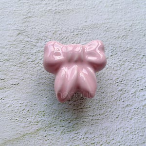 Bow Ceramic Knob Cabinet Pull Drawer Knob Dresser Pull Knob Handle Kitchen Knob Pull Cabinet Pull Hardware BHK951