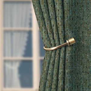 Metal Curtain Hold backs Metal Wall Mounted Curtain Tie Backs Works Curtain Tie Back Wall Tie-back Hook QHK063