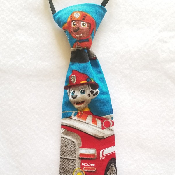 PAW Patrol in Blue Cotton pretied Tie for kids boy toddler or baby Sizes NB - 10 YRS