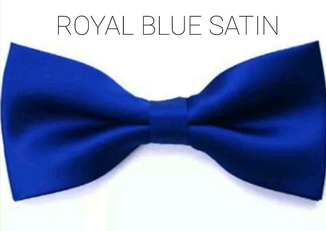 Royal Blue Satin Bow Tie Kids Boy Toddler Baby NB 7 YRS Wedding , Ring ...