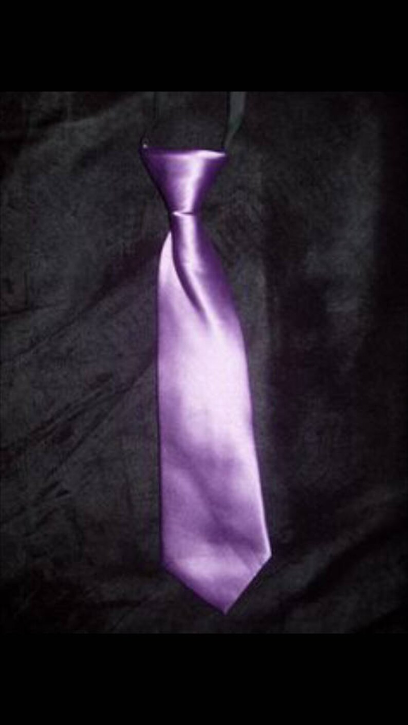 DQT SATIN UNI OR massif Enfants Élastique Pre-tied Page Garçons Cravate