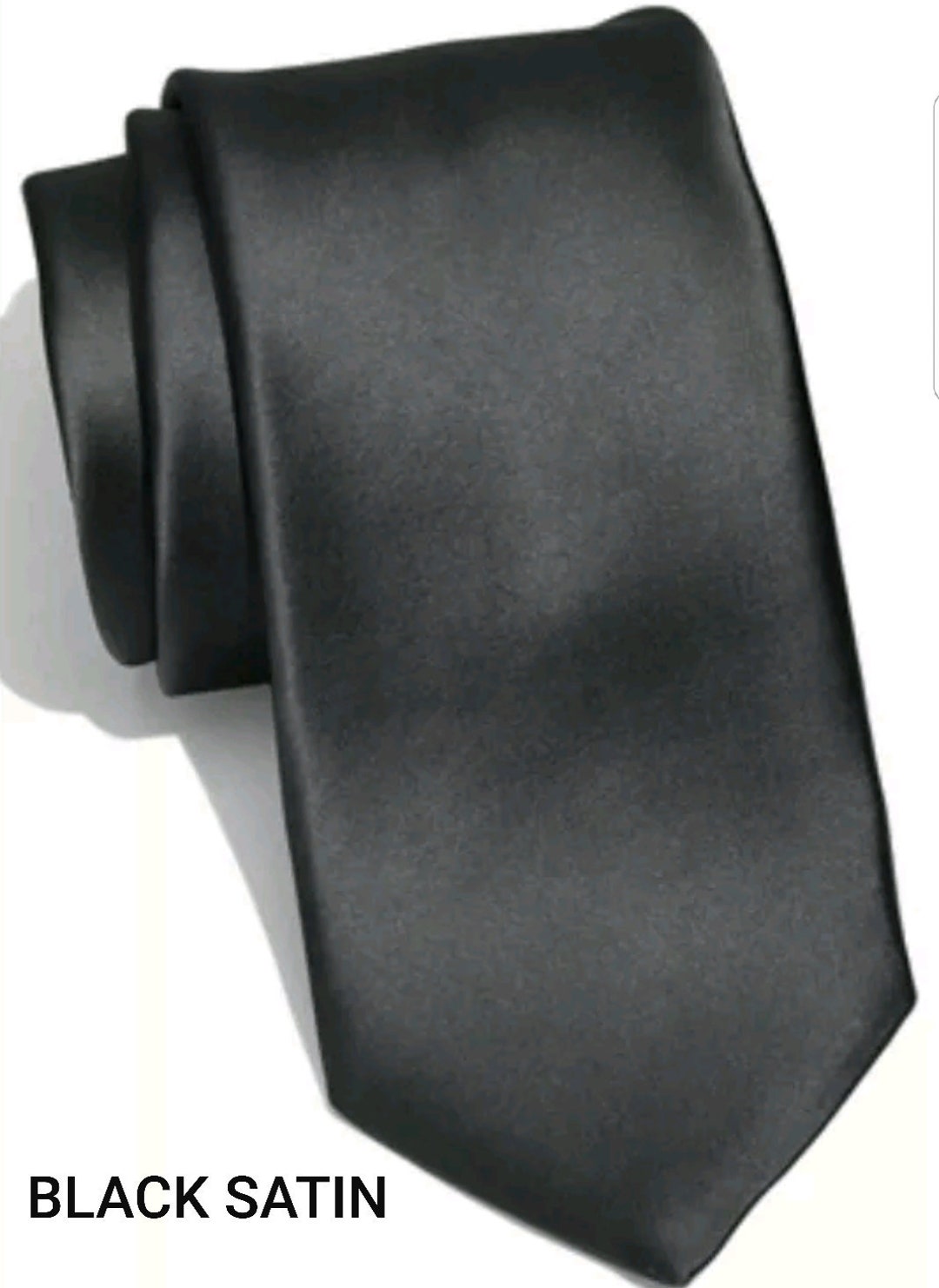 Black Satin Pretied Tie for Kids Boy Toddler Baby Sizes NB 7 YRS