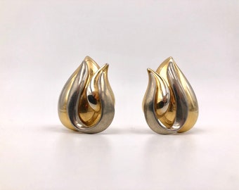 Boucles d'oreilles Rochas vintage - Soleils dorés et ambrés – La Fille des Cordeliers