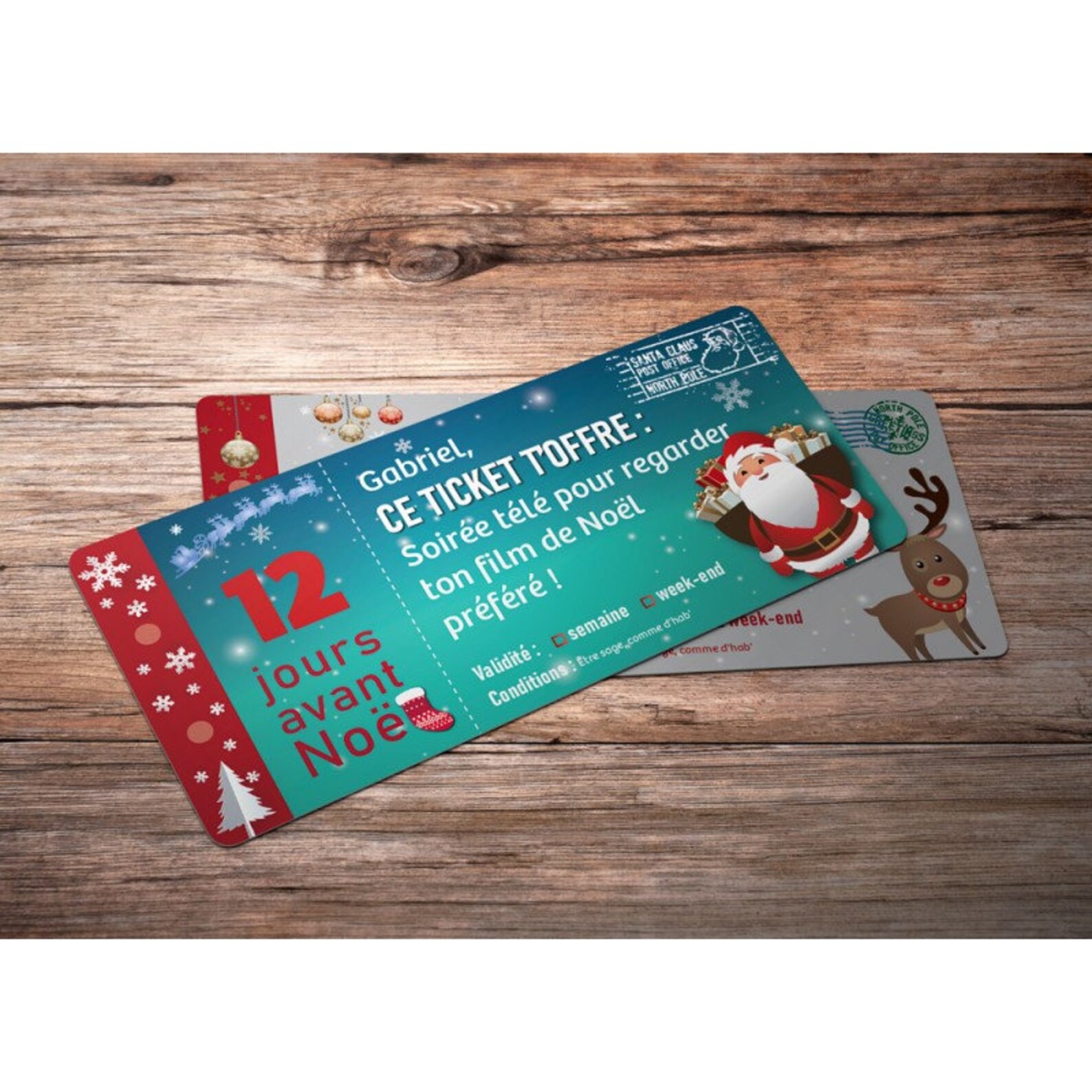 Coupons de Noël 30 idées originales générateur en français Etsy France