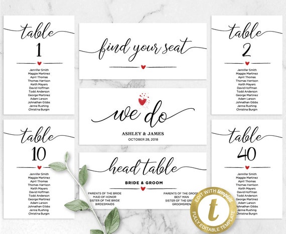wedding seating chart template we do header signs table etsy etsy wedding seating chart template