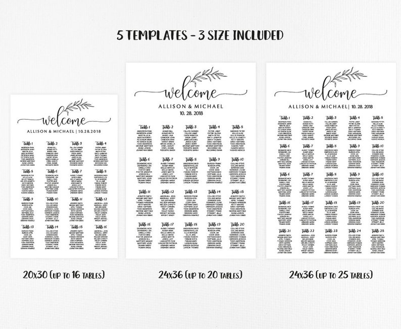 PDF WD211 Wedding Seating Chart Sign DIY Find your Seat Seating Board Seating Plan Welcome Seating Chart Printable Template
