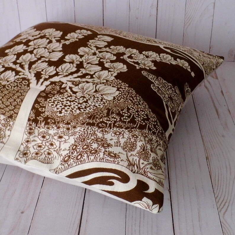 Brown And Cream Cushion Covers 17 x 17 Pillow Covers Brown Etsy