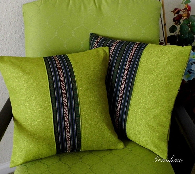 Lime Green Pillow Covers 15 x 15 Pillow Cover A127 Etsy