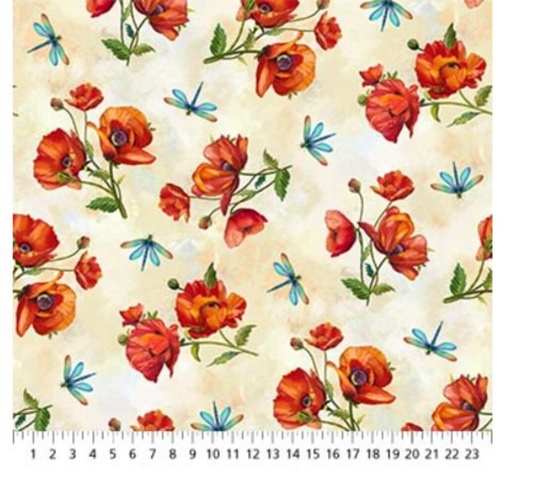 Northcott Fabrics Charisma By Nancy Dunlop Cawdrey Cream Etsy