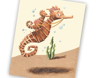 Father's Day Seahorse Card