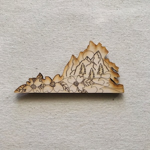 Virginia Mountains Magnet | Christmas | Gift | Gift Idea