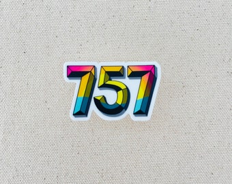 757 Virginia Sticker| Gift | water bottle sticker | laptop decal