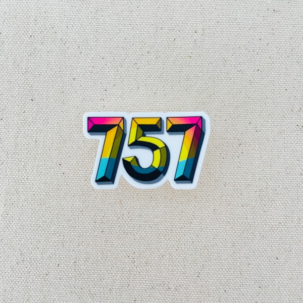 757 Virginia Sticker| Gift | water bottle sticker | laptop decal