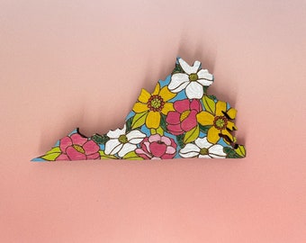 Virginia Native Flower Magnet | Christmas | Gift | Gift Idea