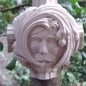 Green Man Wall Plaque - Roof Boss from Worcester Cathedral 2