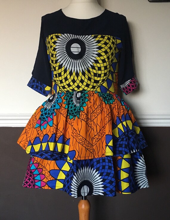 ankara peplum blouse