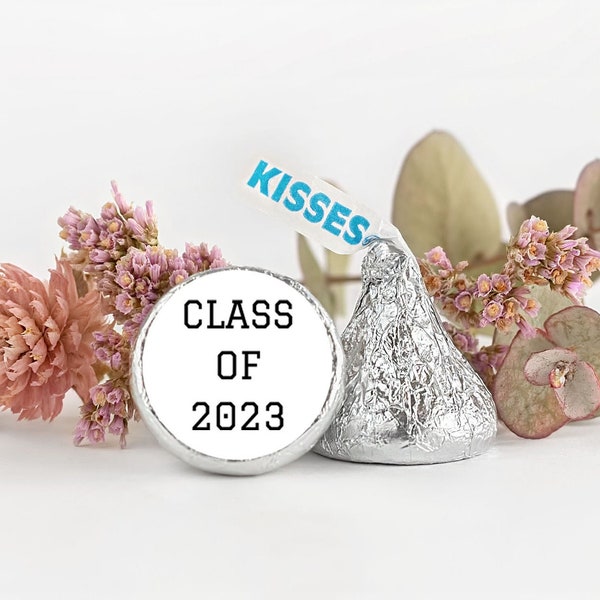 Editable Graduation Stickers For Hershey Kisses, Hershey Kiss Sticker Template, Graduation Favors Ideas DIY, High School Graduation, College