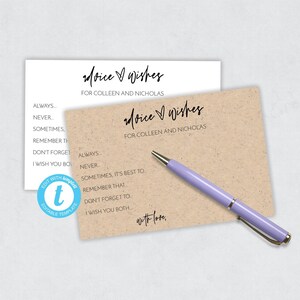 Cartões de Conselhos Editáveis, Cartão de Conselhos Personalizados para a Noiva, Conselhos para o Casal, Conselhos e Desejos para o Sr. e a Sra., Desejos de Boas Festas Personalizados
