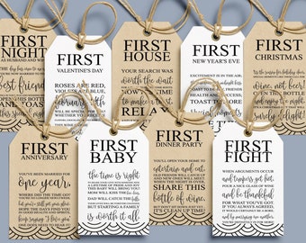 Milestone Wine Tags: Wedding & Bridal Shower Gift (PDF Pattern)