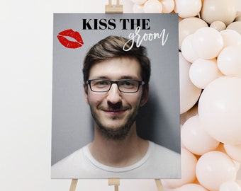 Kiss The Groom Game, Funny Bridal Shower Games, Kiss The Groom Lipstick Game, Hen Party Game Ideas, Kiss The Groom Printable, Game For Group