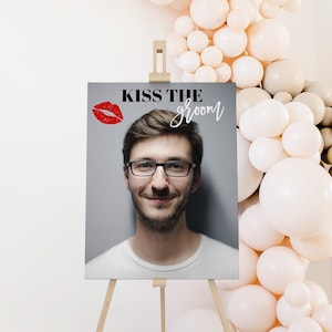 Kiss The Groom Game, Funny Bridal Shower Games, Kiss The Groom Lipstick Game, Hen Party Game Ideas, Kiss The Groom Printable, Game For Group