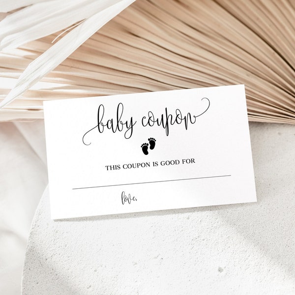 Coupon Book Baby Shower Etsy
