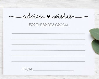 Advice Bridal, Advice For the Bride & Groom Card, Advice For The Bride On Her Wedding Day, Well Wishes For Bride And Groom, Words Of Advice