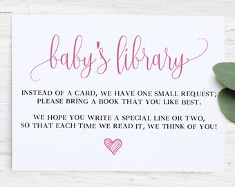Bring a Book Card | Etsy
