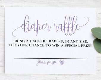 diaper raffle ticket diaper raffle ticket printable diaper etsy