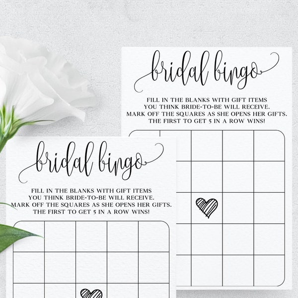 Bridal Bingo - Etsy