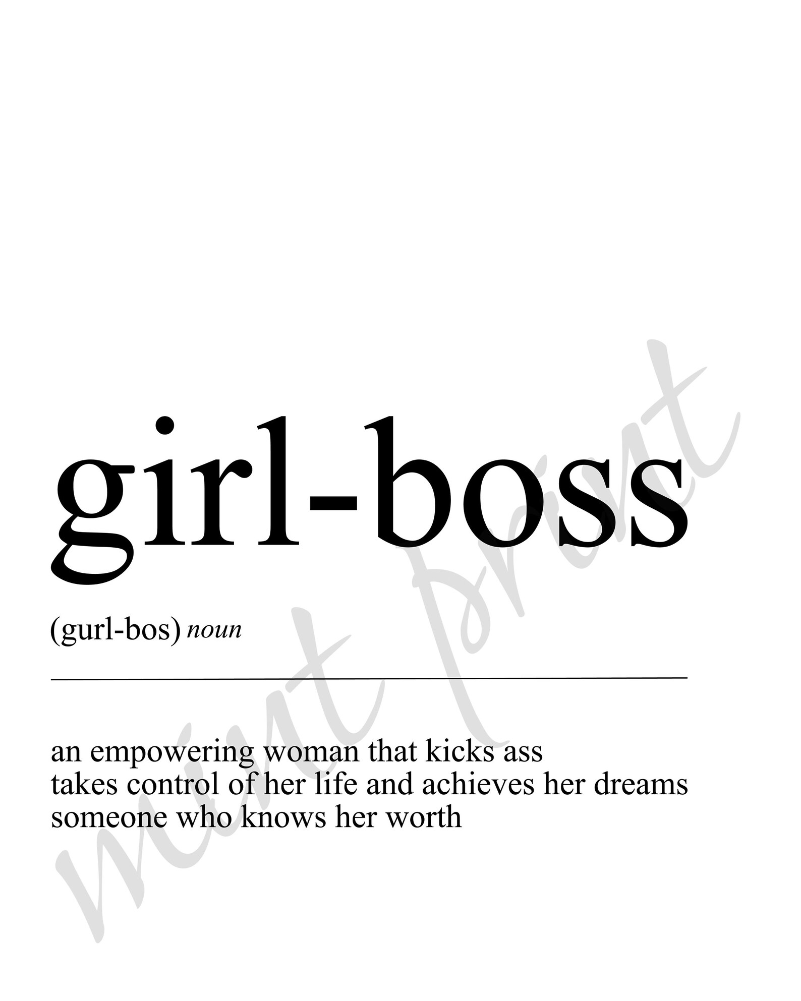 Instant Download Girl Boss Print Girl Boss Sign Girl Boss Etsy
