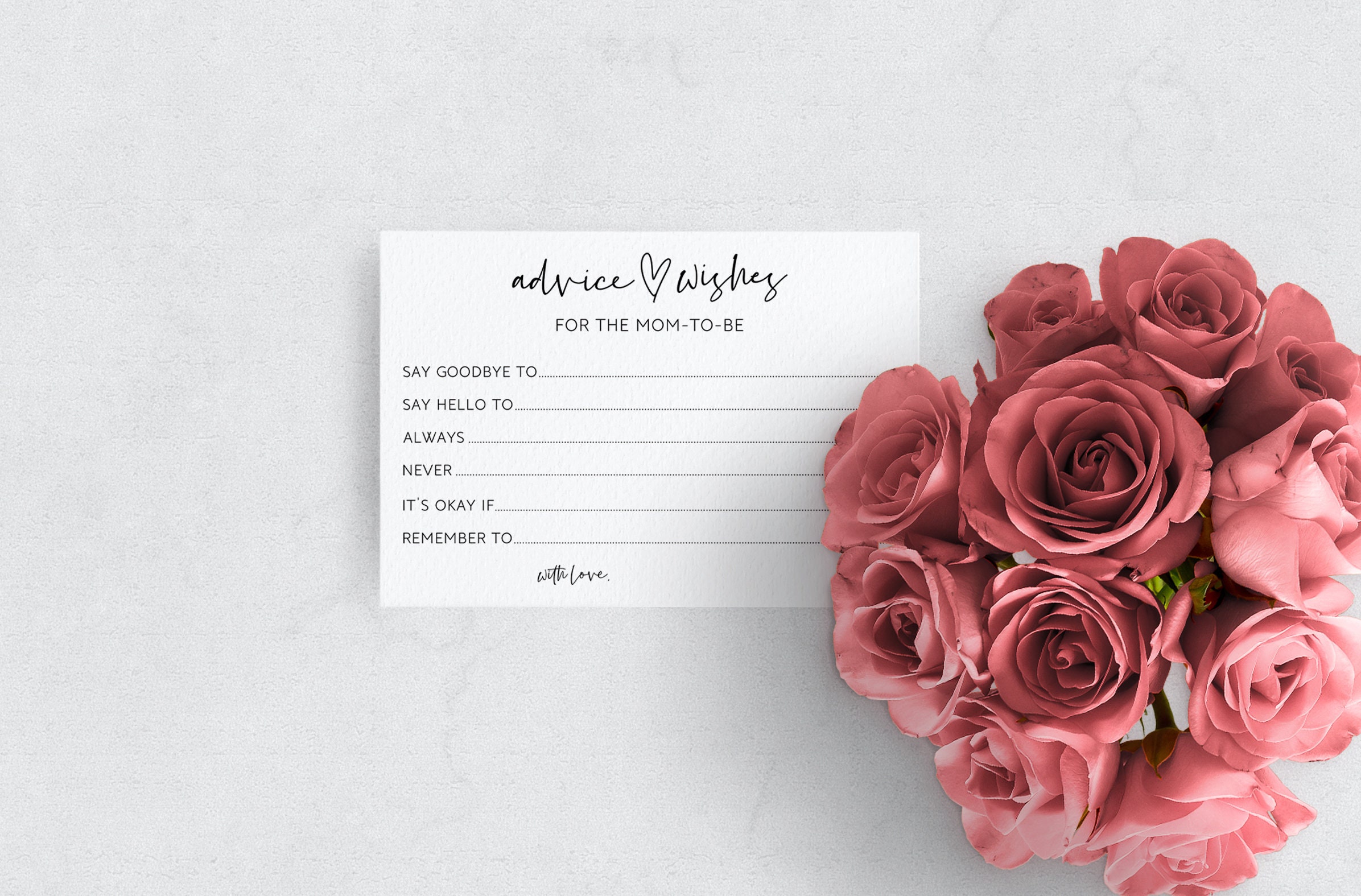 Advice for the Mom to Be Cards Advice for the Mommy to Be - Etsy