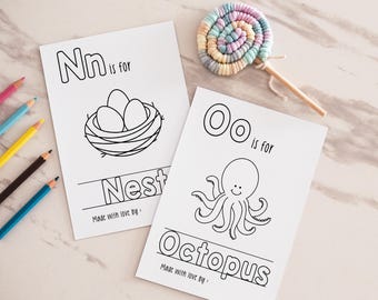 Baby ABC Coloring Book: Printable Letter Pages (PDF)