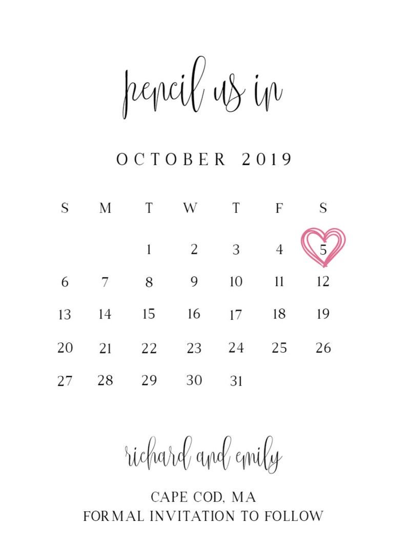 Pencil Us In s Diy Pencil Us In Template Pencil Us In Save The Date You Edit Save The Date Digital Pencil Us In Save The Date Card Paper Invitations Announcements