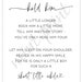 Hold Him A Little Longer Printable Sign, Boy Nursery Ideas, Boy Nursery ...
